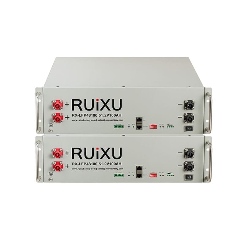 RUIXU Battery | 5.12kWh Server Rack 3U Battery | RX-LFP48100 | UL1973 Certified | UL9540 Pending - ShopSolar.com