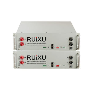 RUIXU Battery | 5.12kWh Server Rack 3U Battery | RX-LFP48100 | UL1973 Certified | UL9540 Pending - ShopSolar.com