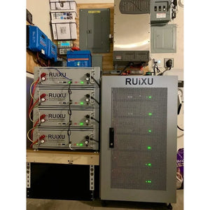 RUIXU Self-Heating RX-LFP48100-H 5.12kWh Server Rack Battery | 19" Rack Mounted 3U Module | UL1973 Certified | 10-Year Warranty - ShopSolar.com
