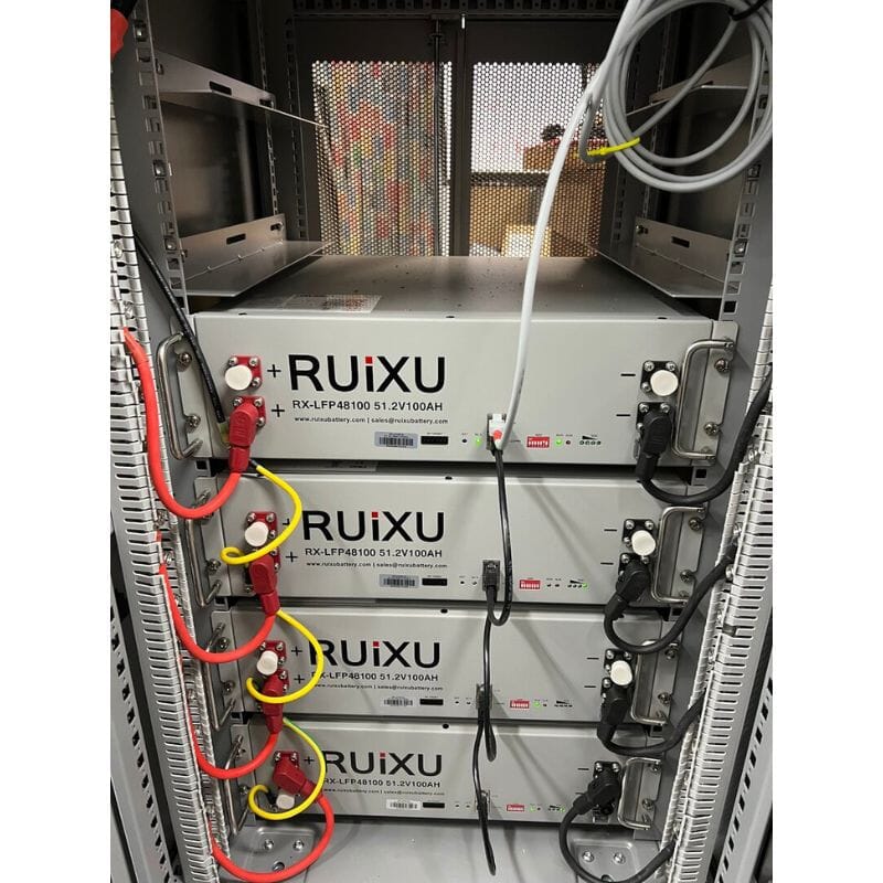 RUIXU Battery | 5.12kWh Server Rack 3U Battery | RX-LFP48100 | UL1973 Certified | UL9540 Pending - ShopSolar.com