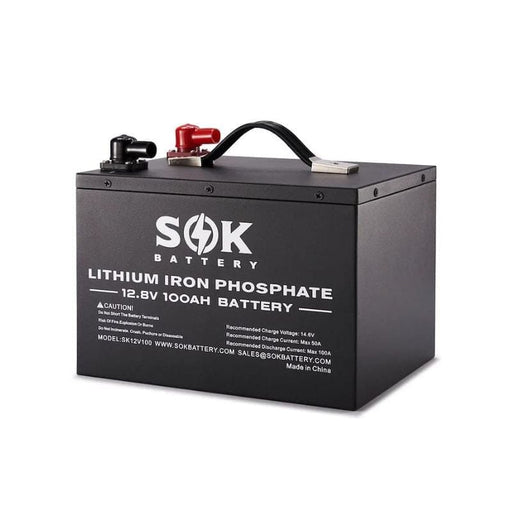 SOK Battery 100ah 12V LiFePO4 Deep Cycle Battery