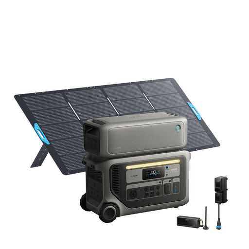 Anker SOLIX F3000 Portable Power Station | 3,072Wh / 3,600W | 2,400W Solar Input | Expandable to 12,288Wh | 5-Year Warranty - ShopSolar: Complete Solar Kits + Lifetime Customer Support