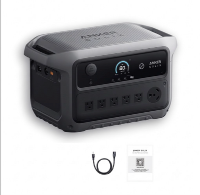 Anker SOLIX C2000 Gen2 Portable Power Station | 2,048Wh / 2,400W (4,000W Peak) | 58-Min UltraFast Recharge | Expandable to 4kWh | Choose Your Bundle | 5-Year Warranty
