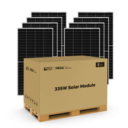Rich Solar MEGA 335W PRO Solar Panel | 25-Year Output Warranty - ShopSolar: Complete Solar Kits + Lifetime Customer Support
