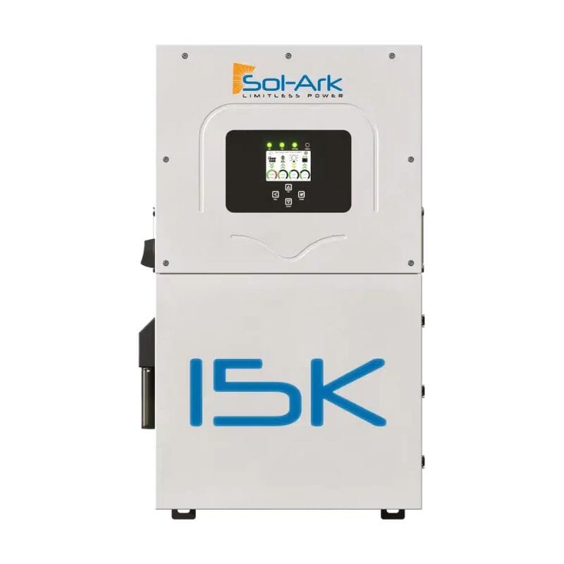 Sol-Ark Inverter | Choose Option: 8K, 12K, 15K - 120/240/208V 48V [All-In-One] Pre-Wired Hybrid Solar Inverter | 10-Year Warranty - ShopSolar.com