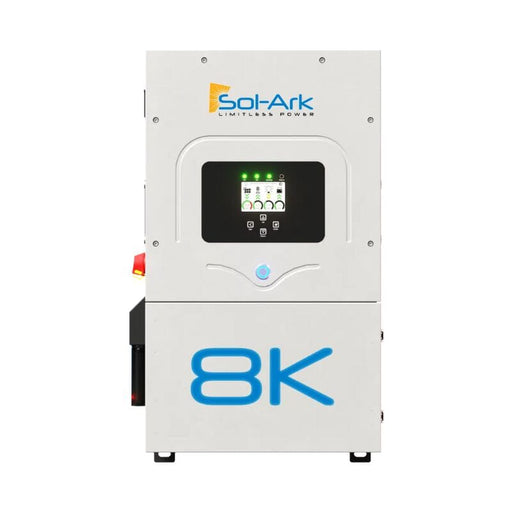 Sol-Ark 8K, 12K or 15K 120/240/208V 48V [All-In-One] Pre-Wired Hybrid Solar Inverter | 10-Year Warranty - ShopSolar.com