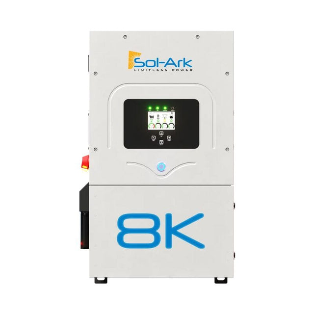 Sol-Ark 8K, 12K or 15K 120/240/208V 48V [All-In-One] Pre-Wired Hybrid Solar Inverter | 10-Year Warranty - ShopSolar.com