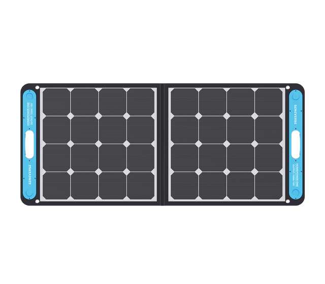 Geneverse SolarPower ONE Portable Solar Panel Generator | 100W Max Output/Panel - ShopSolar.com