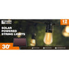Solar String Lights - 30 ft. String of Lights | 12 LED Bulbs | Includes Solar Panel for Charging - ShopSolar.com