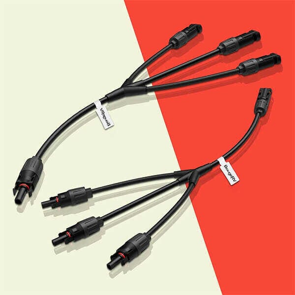 BougeRV Solar Y Branch Connector 1 to 3(M/FFF and F/MMM) - ShopSolar.com