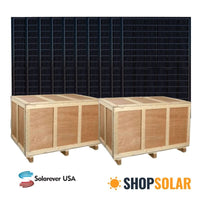 Solarever 450W Bifacial Solar Panel | Up to 562W in Bifacial Gain | SE-182-105-450M-96-BD | Full Pallet (36 pcs) - 16.2kW Total - ShopSolar.com