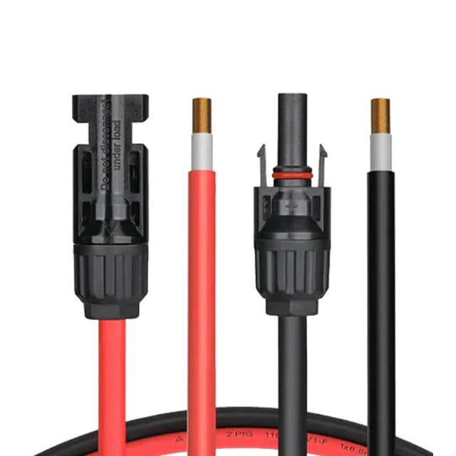 BougeRV Solar Extension Cable with Extra Free Connectors(xx FT Red+xx FT Black) - ShopSolar.com