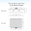 SunRise Solar Attic Fan with Integrated Solar Panel | 30W–45W Options | Flat or Curb Base | Up to 2,800 sq/ft Cooling - ShopSolar: Complete Solar Kits + Lifetime Customer Support