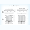 SunRise Solar Attic Fan with Integrated Solar Panel | 30W–45W Options | Flat or Curb Base | Up to 2,800 sq/ft Cooling - ShopSolar: Complete Solar Kits + Lifetime Customer Support