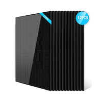 SunGold Power 370W Monocrystalline Solar Panels | All Black | Mono PERC Half-Cut | 20.3% Module Efficiency - ShopSolar.com