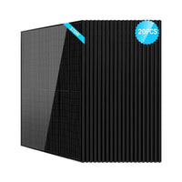 SunGold Power 370W Monocrystalline Solar Panels | All Black | Mono PERC Half-Cut | 20.3% Module Efficiency - ShopSolar.com