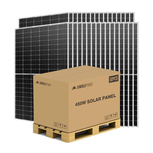 Sungold 360W-560W Solar Panels | 32 x Panels Per Pallet | 25-Year Power Output Warranty | Choose Wattage - ShopSolar.com