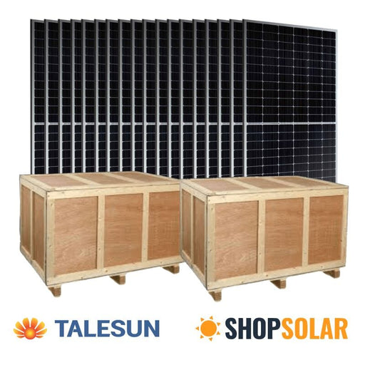 Talesun 450W Solar Panels [Pallets] | 25-Year Power Output Warranty | Tier-1 Mono Solar Panel | Choose Wattage & # of Panels - ShopSolar.com