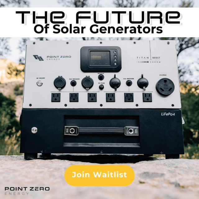 Point Zero Energy Titan Boost Solar Kits - 3,000W / 2,500Wh Portable Power Station + Choose Your Custom Bundle - ShopSolar.com