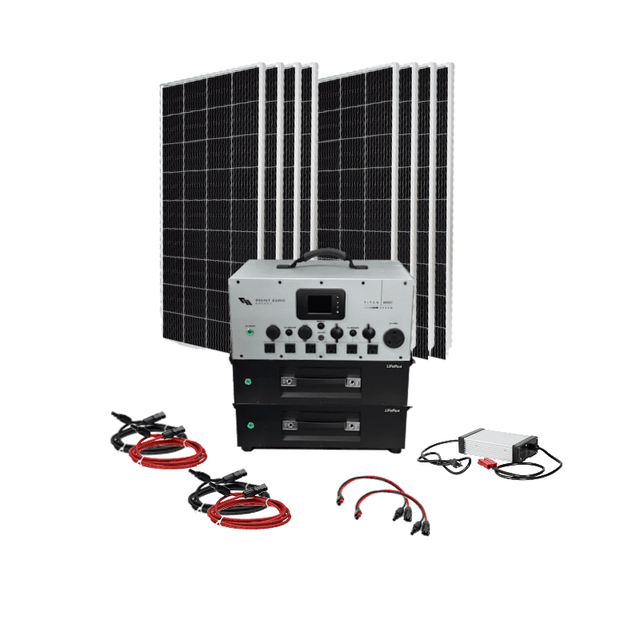 Point Zero Energy Titan Boost 3,000W Expansion Solar Kits | 5,000-7,500Wh Portable Power Station + Choose Your Custom Bundle - ShopSolar.com