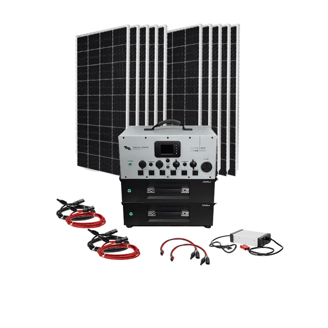 Point Zero Energy Titan Boost 3,000W Expansion Solar Kits | 5,000-7,500Wh Portable Power Station + Choose Your Custom Bundle - ShopSolar.com