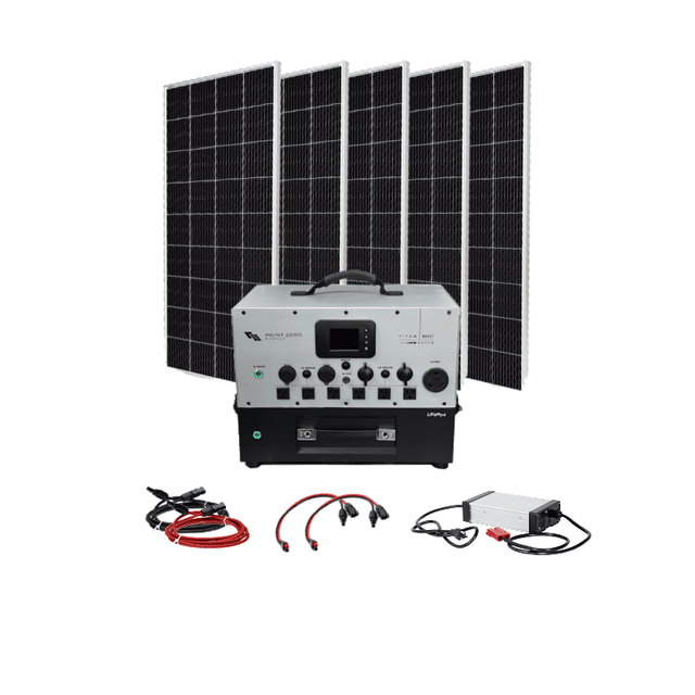 Point Zero Energy Titan Boost Solar Kits - 3,000W / 2,500Wh Portable Power Station + Choose Your Custom Bundle - ShopSolar.com