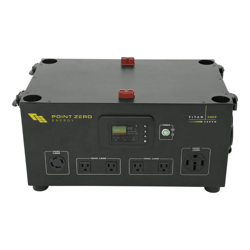 Point Zero Energy Titan 240SP Solar Kits - 4,000W / 2,500Wh Portable Power Station + Choose Your Custom Bundle - ShopSolar.com