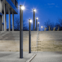 Solar Urban Light 60 Watt 9000 Lumens 5000K Black Housing Pathway Lighting Landscape Light Solar Resistant Bollard Light | 5 Years Warranty - ShopSolar.com