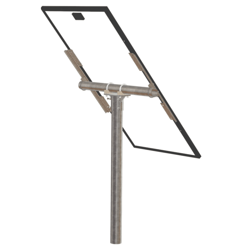 Tamarack Solar PGRM Top of Pole Mount | Portrait | 1–6 Modules | 0°–90° Adjustable Tilt | 1.18–2 in Frames | 110 MPH Rated - ShopSolar: Complete Solar Kits + Lifetime Customer Support