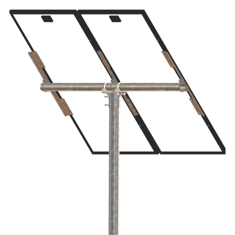 Tamarack Solar PGRM Top of Pole Mount | Portrait | 1–6 Modules | 0°–90° Adjustable Tilt | 1.18–2 in Frames | 110 MPH Rated - ShopSolar: Complete Solar Kits + Lifetime Customer Support