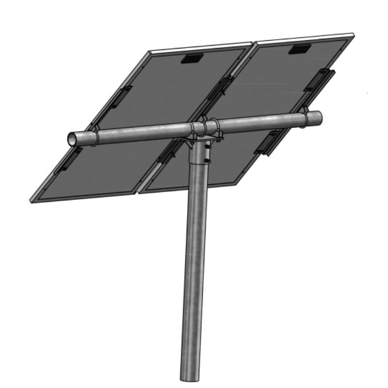 Tamarack Solar PGRM Top of Pole Mount | Portrait | 1–6 Modules | 0°–90° Adjustable Tilt | 1.18–2 in Frames | 110 MPH Rated - ShopSolar: Complete Solar Kits + Lifetime Customer Support