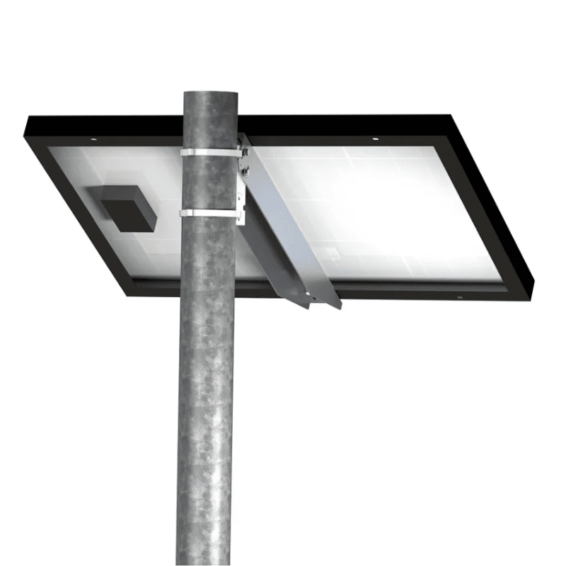 Tamarack Solar UNI-SA Single-Arm Side-of-Pole Mount | 2"–4" Sch 40 Poles | 90 MPH Rated | 5000-Series Aluminum | 10-Year Warranty - ShopSolar: Complete Solar Kits + Lifetime Customer Support