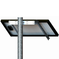 Tamarack Solar Side of Pole Mount | 8 Size Options | 1–2 Modules | 2–4" Sch 40 Poles (03X: 4–6") | 5000 Series Aluminum | Up to 180 MPH Rated