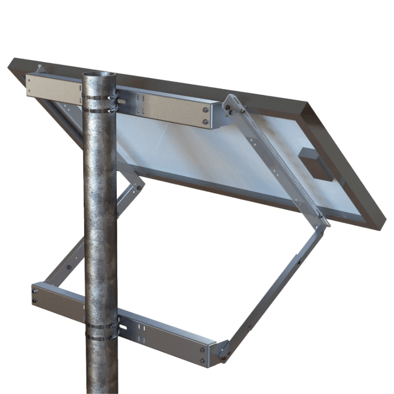 Tamarack Solar Side of Pole Mount | 8 Size Options | 1–2 Modules | 2–4" Sch 40 Poles (03X: 4–6") | 5000 Series Aluminum | Up to 180 MPH Rated - ShopSolar: Complete Solar Kits + Lifetime Customer Support