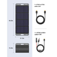 Ugreen Foldable Solar Panel for Portable Power Station (100W) - ShopSolar.com