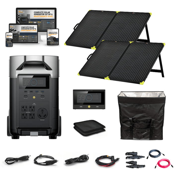 The Ultimate Anti-Blackout Defense Solar Kit - 3,600Wh / 3,600W Portable Power Station Setup | The EMP SolarGuard Kit - ShopSolar.com