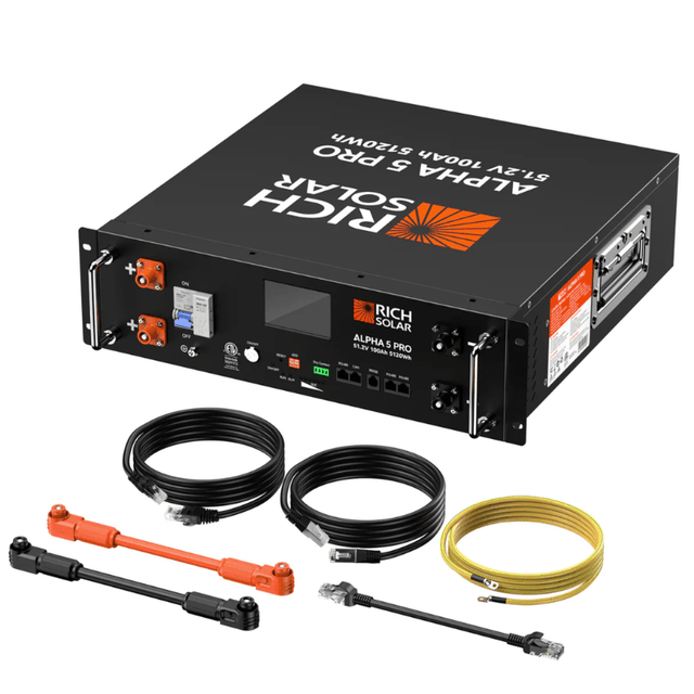 4.1kW Complete Solar Power System - 6,000W 120/240V [10.28kWh-14.3kWh Lithium Battery Bank] + 10 x 410W Mono Solar Panels + Setup Diagram [OGK-PLUS]