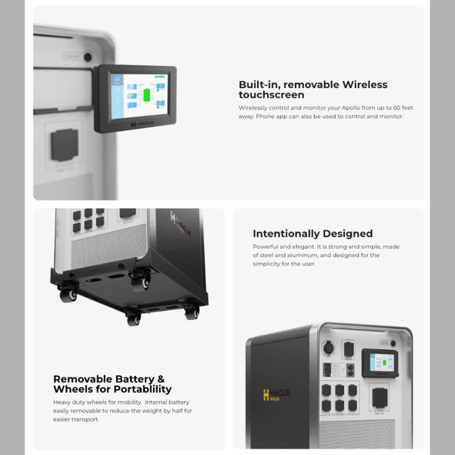 Hysolis [Apollo 5K] 120V / 240V Solar Kits - 6,000W Solar Power Station + Choose Your Custom Bundle | Complete Solar Kit - ShopSolar.com