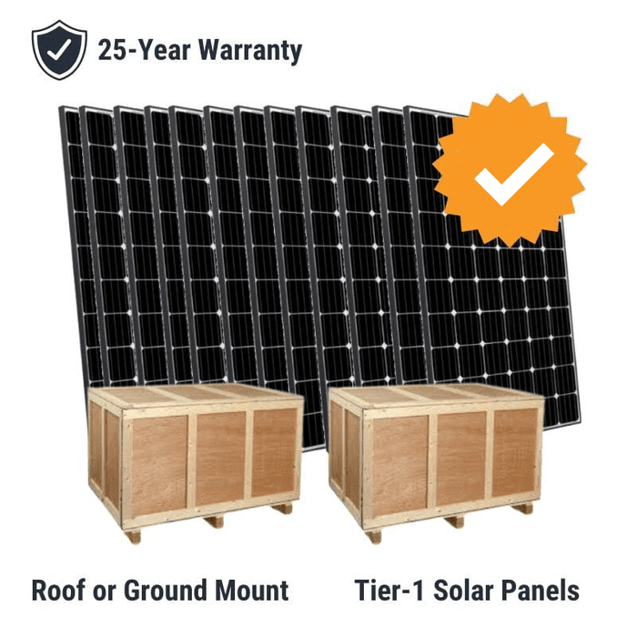 Complete Grid-Tie Solar Kit - 2,400W Solar w/ Microinverters | 6 x 400 Watt Solar Panels - 25-Year Warranty [MIK-PLUS] - ShopSolar.com