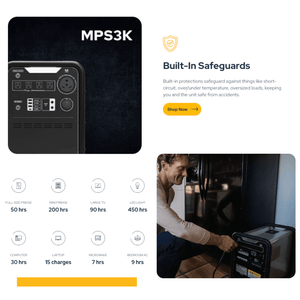 Hysolis MPS3K 4,500Wh / 3,000W Portable Power Station Setup + Choose Your Custom Bundle Option | Complete Solar Kit - ShopSolar.com