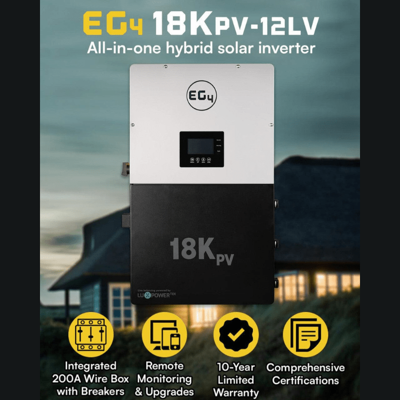 Complete Solar Power System - 12,000W 120/240V [28.6kWh-30.72kWh Lithium Battery Bank] 24 x 400W Mono Solar Panels | Includes Schematic [OGK-PRO] - ShopSolar.com