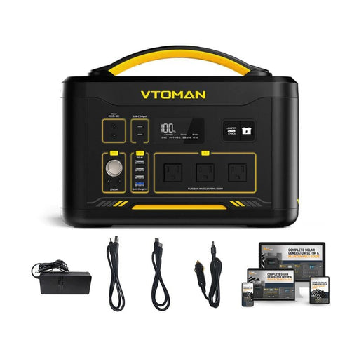 VTOMAN Jump 1000 Portable Power Station 1,408Wh / 1,000W Solar Generator  | 2-Year Warranty - ShopSolar.com
