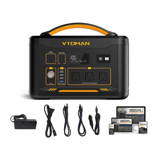 VTOMAN Jump 1800 Portable Power Station 1548Wh / 1800W Solar Generator | 2-Year Warranty - ShopSolar.com