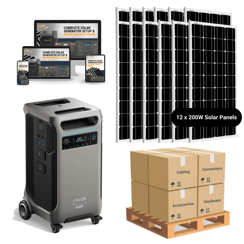 Anker F3800 [PLUS] - 3,840Wh / 6,000W Portable Power Station | 120V/240V Output | 3,200W Solar Input | Choose Your Bundle Option | 5-Year Warranty - ShopSolar: Complete Solar Kits + Lifetime Customer Support