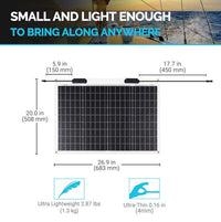 Renogy 50 Watt 12 Volt Flexible Monocrystalline Solar Panel - ShopSolar.com