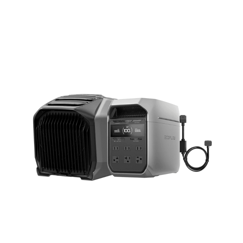 EcoFlow Wave 3 Portable Air Conditioner with Heater | 5,100 BTU Cooling + 6,100 BTU Heating | 8 Hrs Runtime | 5-Year Warranty - ShopSolar: Complete Solar Kits + Lifetime Customer Support