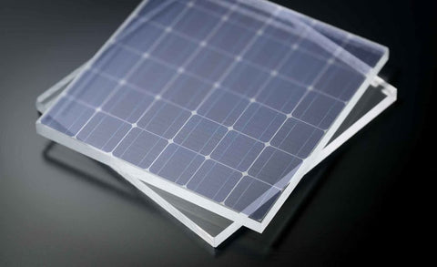 What glasses are used for solar panels