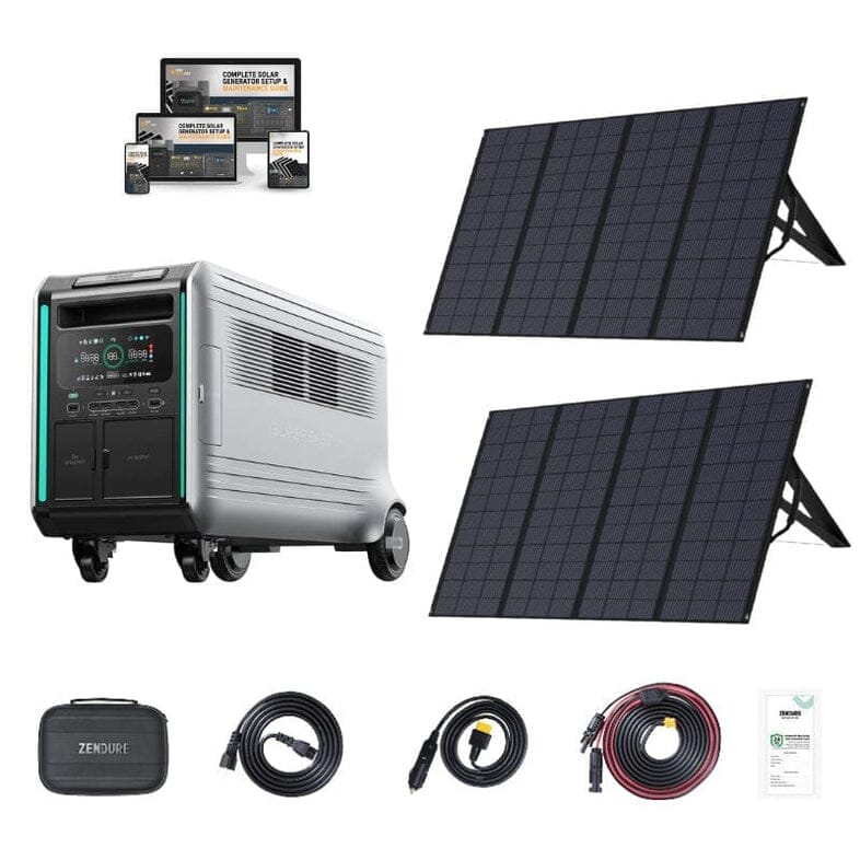 Zendure Superbase V6400 + 2 x 400W Solar Panel