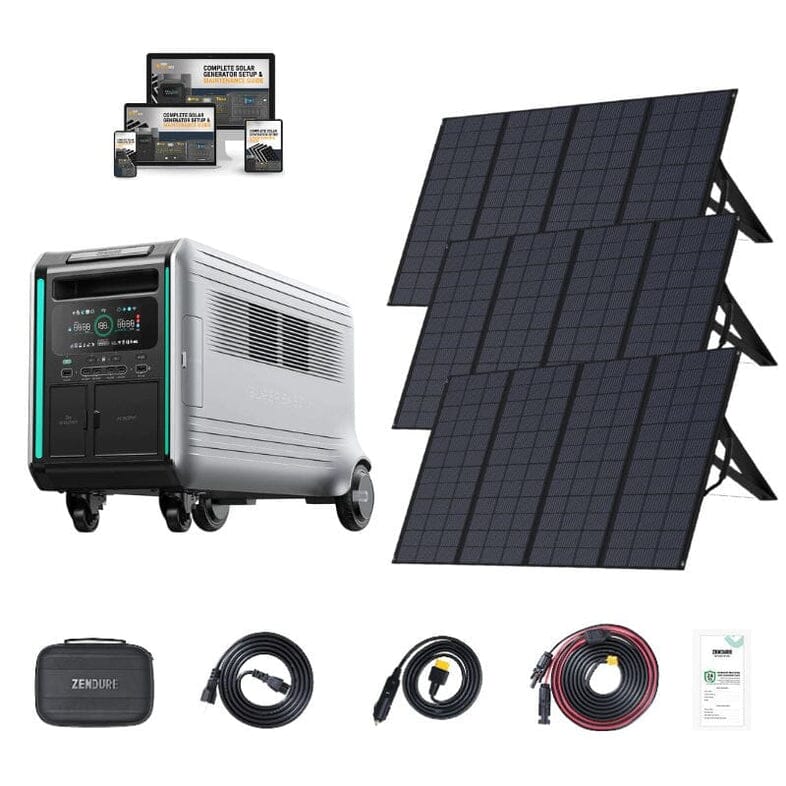 Zendure V 4600 + 3 x 400W Solar Panel