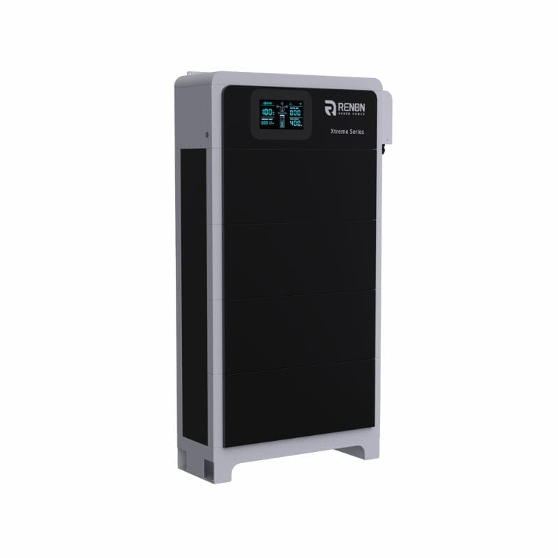 Renon Xtreme LV Modular Home Battery System | 10.24–30.72 kWh | Stackable LiFePO4 | WiFi EMS | Plug & Play | 10-Year Warranty - ShopSolar.com
